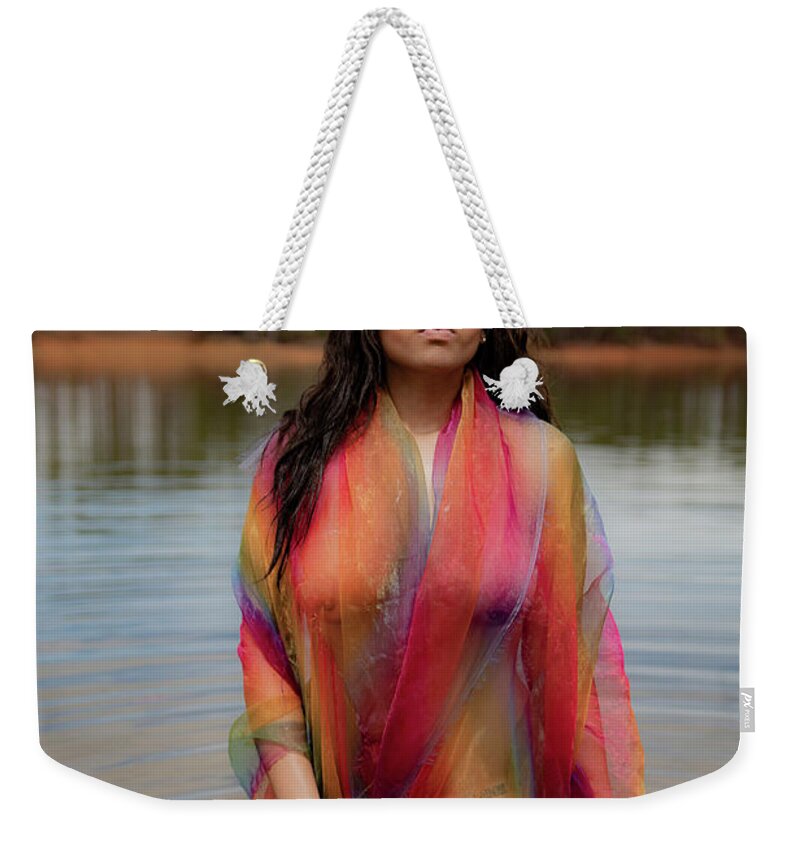 Glamour Weekender Tote Bag featuring the photograph Rainbow lake by Stephen Vann