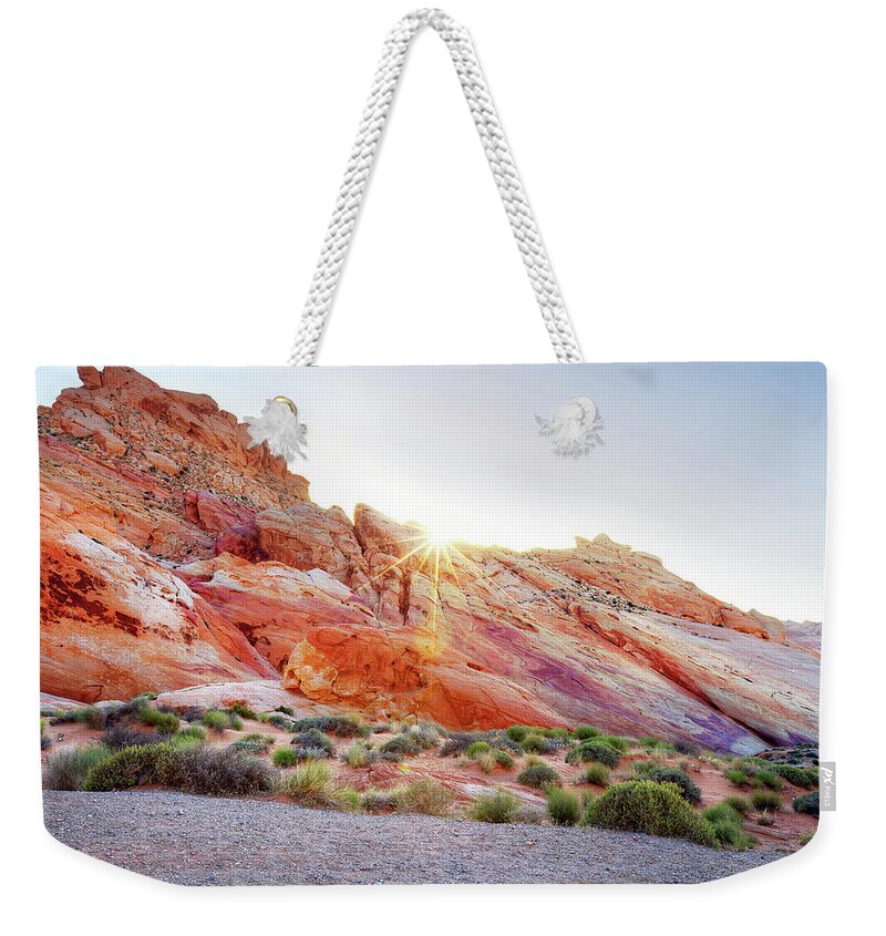 Tranquility Weekender Tote Bag featuring the photograph Rainbow Rocks At Valley Of Fire by Copyright Sarah Wright