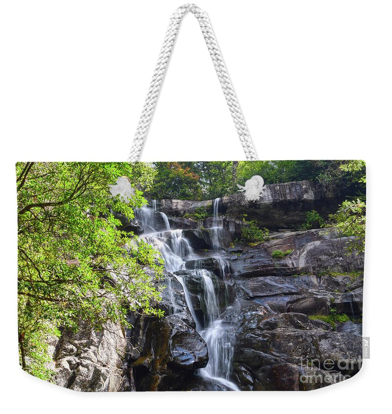 Ramsey Cascades Weekender Tote Bag featuring the photograph Ramsey Cascades 7 by Phil Perkins