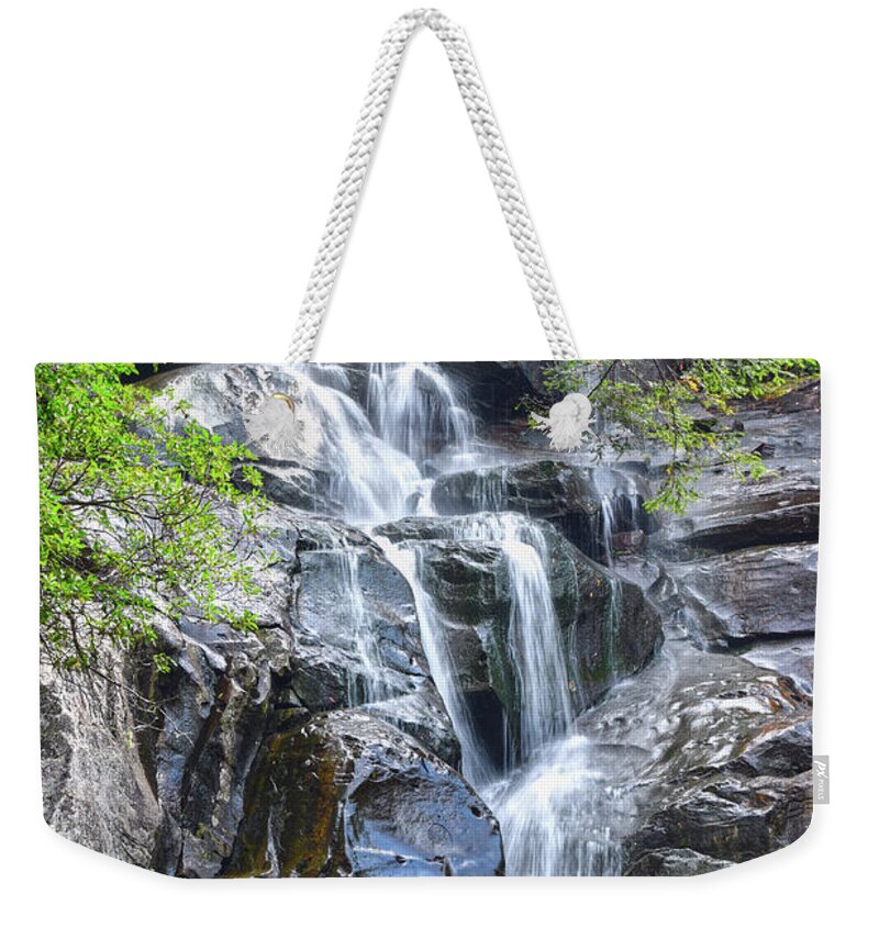 Ramsey Cascades Weekender Tote Bag featuring the photograph Ramsey Cascades 8 by Phil Perkins
