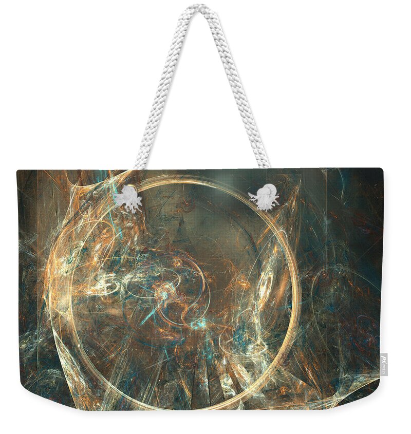 Art Weekender Tote Bag featuring the digital art Raquette River by Jeff Iverson