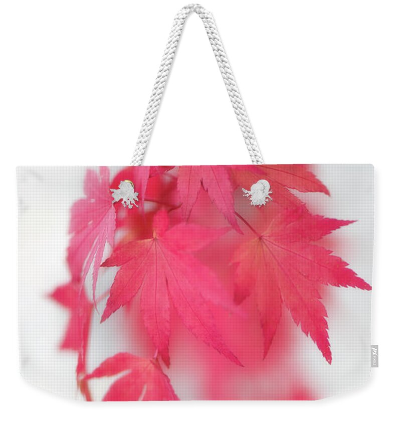 Autumn Weekender Tote Bag featuring the photograph Red Movement by Philippe Sainte-Laudy