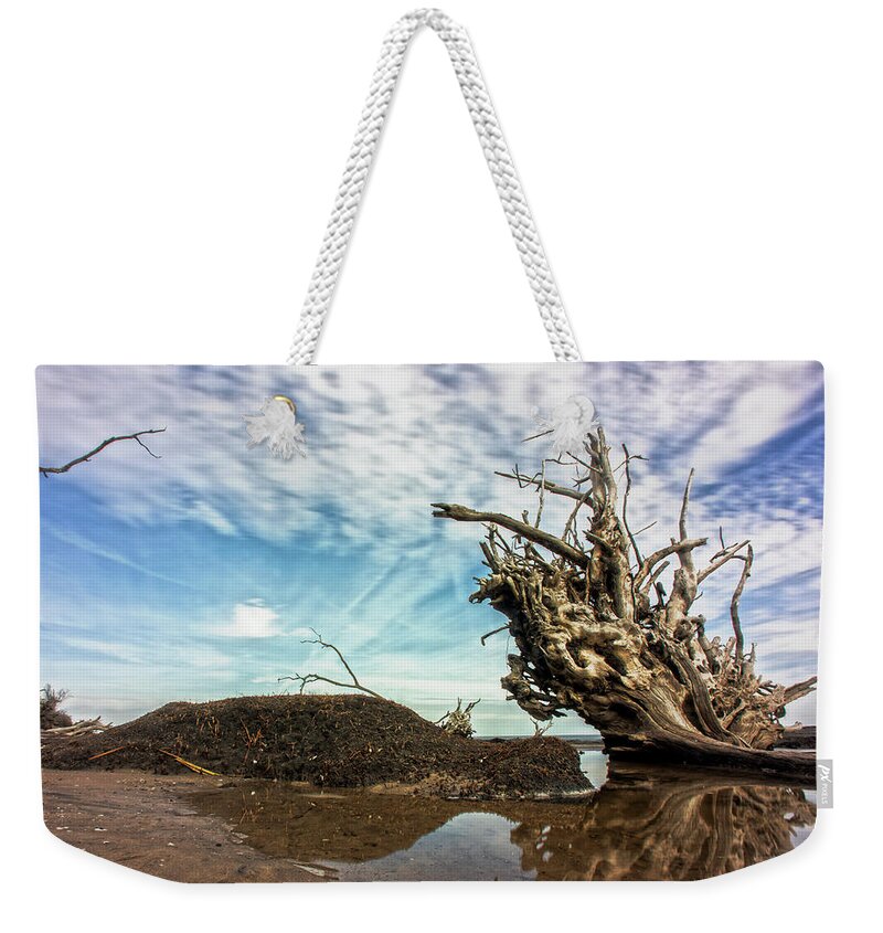 Ocean Weekender Tote Bag featuring the photograph Reflections at Black Rock by Robert Och