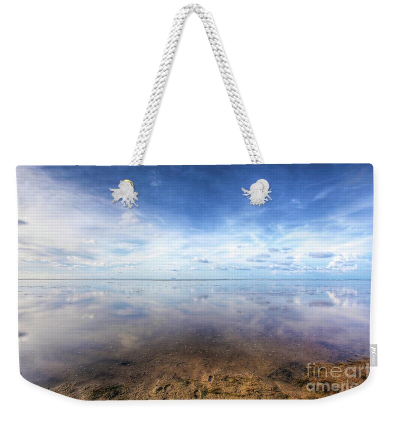 Reflections In The Bay Weekender Tote Bag featuring the photograph Reflections In The Bay by Felix Lai