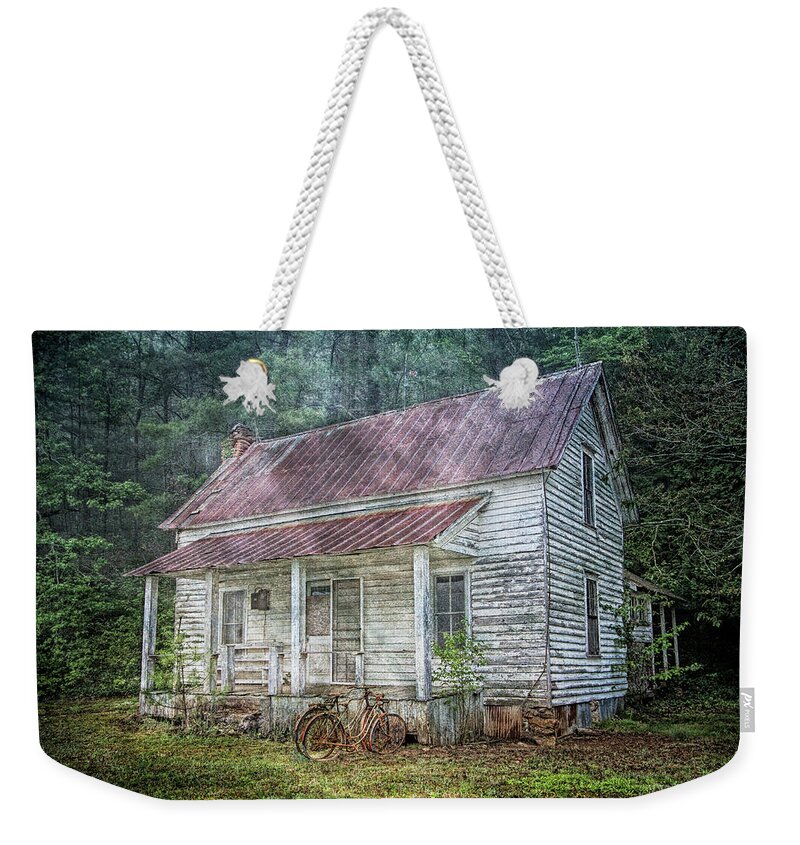 Barns Weekender Tote Bag featuring the photograph Remembering Country Textures by Debra and Dave Vanderlaan