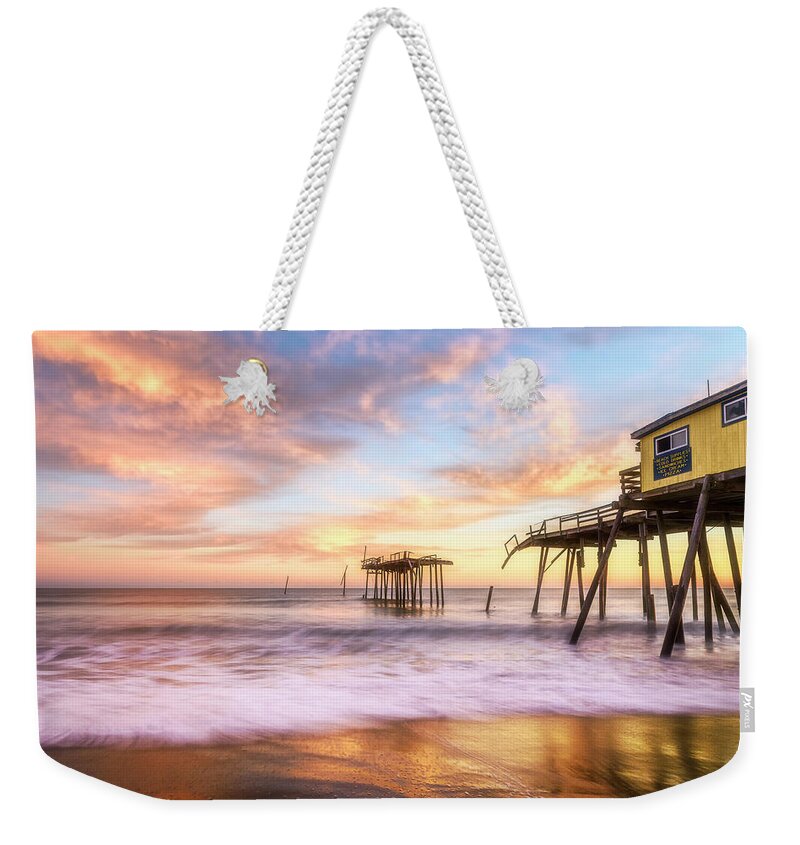 Frisco Pier Weekender Tote Bag featuring the photograph Remnants by Russell Pugh