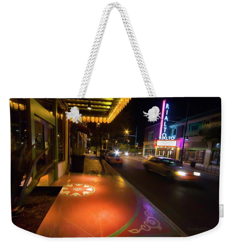 Rialto Theatre Weekender Tote Bag featuring the photograph Rialto Theatre - Tucson by Micah Offman