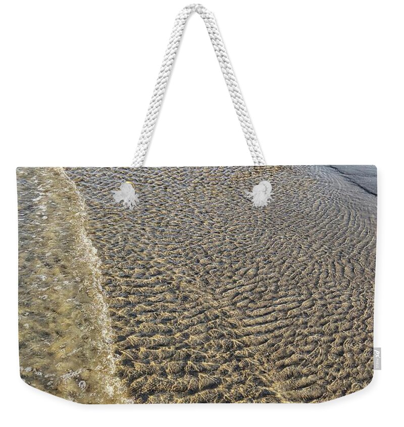 Ocean Weekender Tote Bag featuring the photograph Ripple Effect by Portia Olaughlin