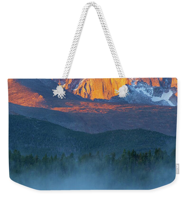 Colorado Weekender Tote Bag featuring the photograph Rise Above by John De Bord