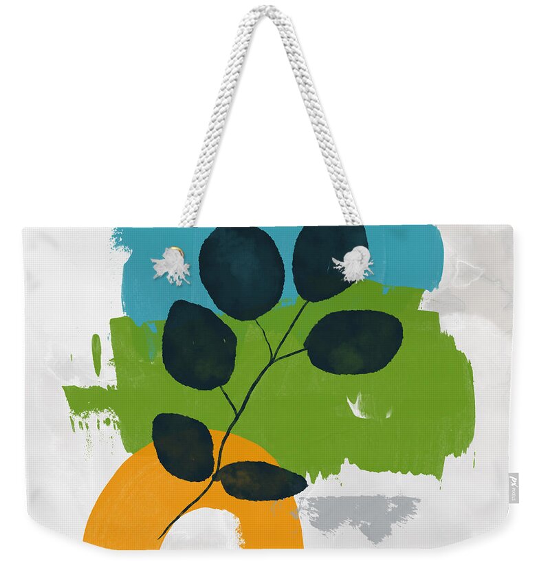 Leaf Weekender Tote Bag featuring the mixed media Rising With The Sun 2- Art by Linda Woods by Linda Woods