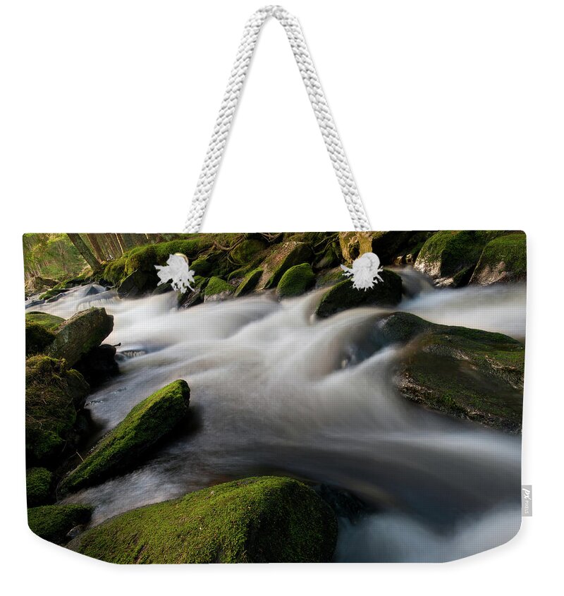 Outdoors Weekender Tote Bag featuring the photograph River Flow by Rudolf Vlcek