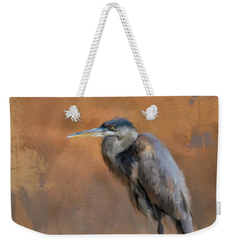 Colorful Weekender Tote Bag featuring the painting River Lady by Jai Johnson