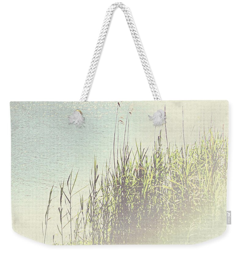 River Weekender Tote Bag featuring the photograph River Walk by Berlynn