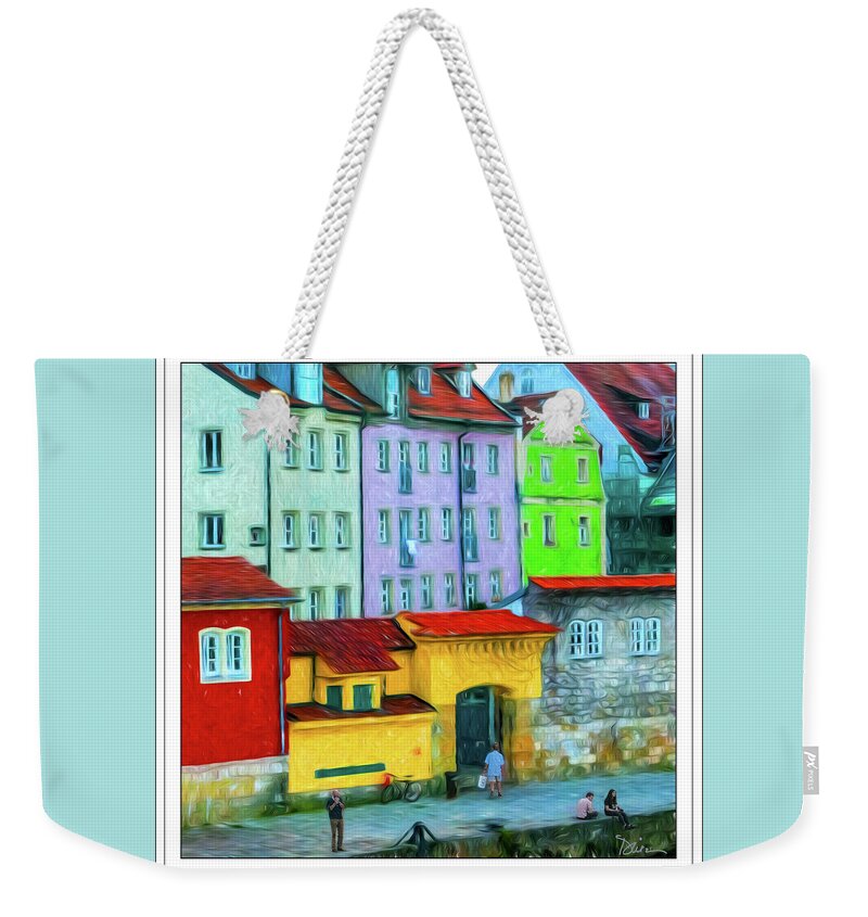 Regensberg Weekender Tote Bag featuring the photograph Riverbank by Peggy Dietz