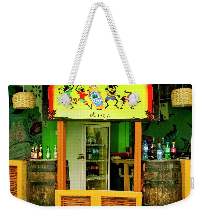  Bar Weekender Tote Bag featuring the photograph Roadside Watering Hole by Pheasant Run Gallery