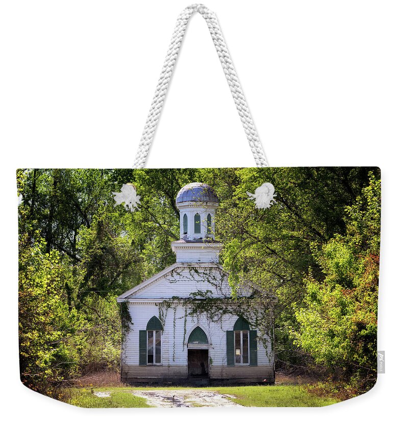 Church Weekender Tote Bag featuring the photograph Rodney Baptist Church by Susan Rissi Tregoning