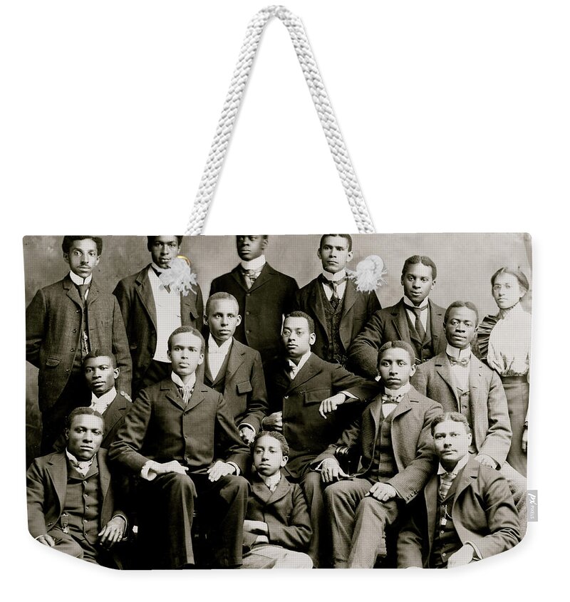 Negroes Weekender Tote Bag featuring the painting Roger Williams University--Nashville, Tenn.--Academic Class by Unknown