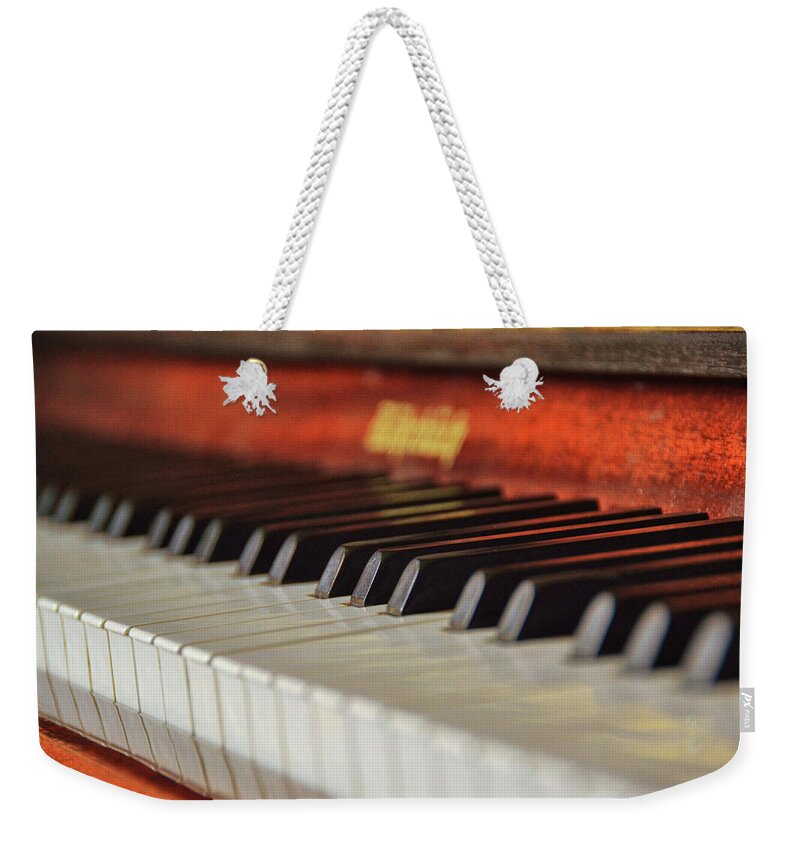 A Weekender Tote Bag featuring the photograph Rohrbach Keyboard by JAMART Photography