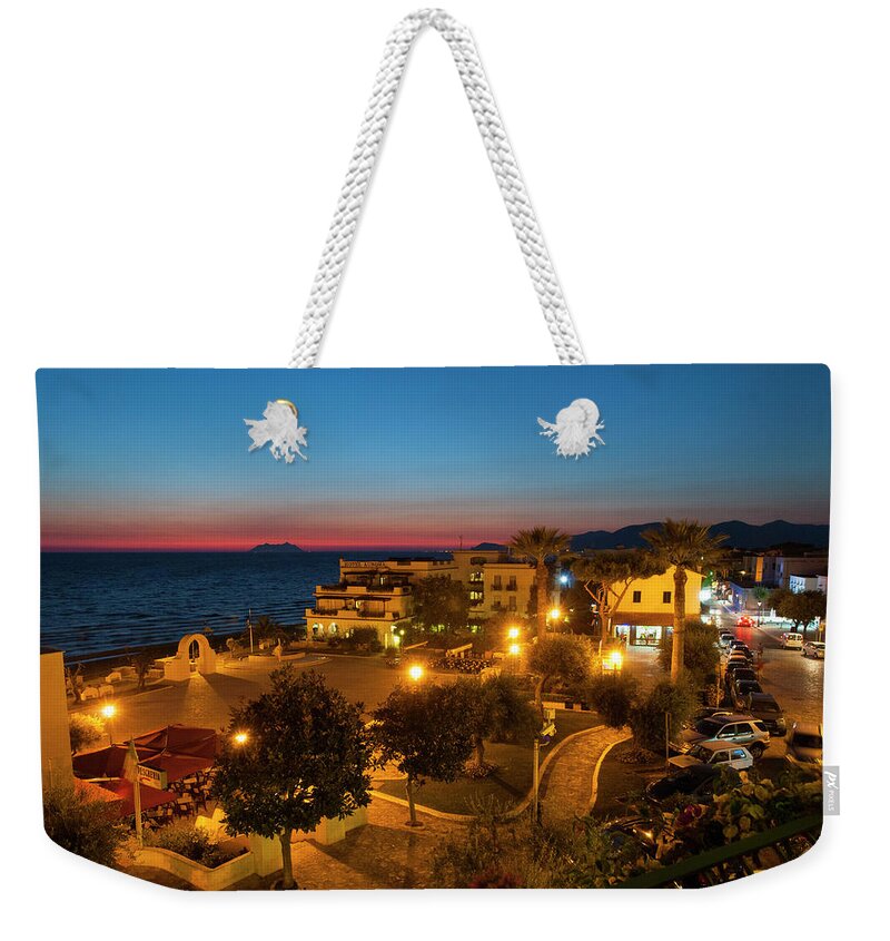 Old Town Weekender Tote Bag featuring the photograph Romantic Resort Town On The Tyrrenian by Stuart Mccall