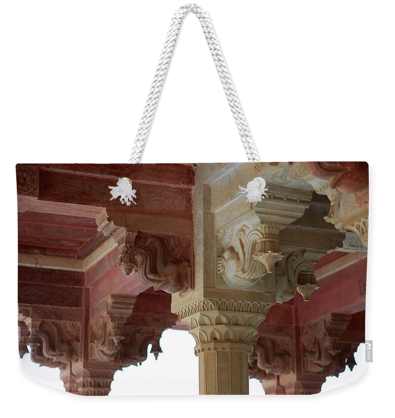 Ceiling Weekender Tote Bag featuring the photograph Roof Detail by Dominik Eckelt