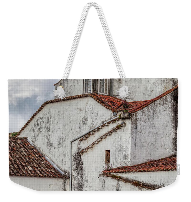 Obidos Weekender Tote Bag featuring the photograph Rooftops of Obidos by David Letts