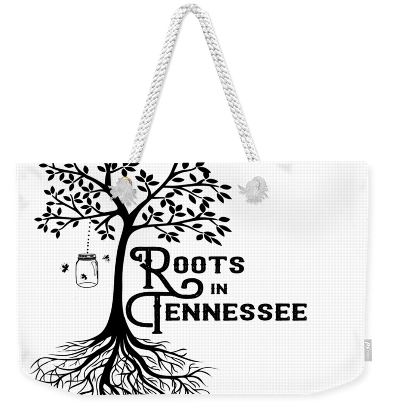 Tennessee Weekender Tote Bag featuring the digital art Roots in TN by Heather Applegate