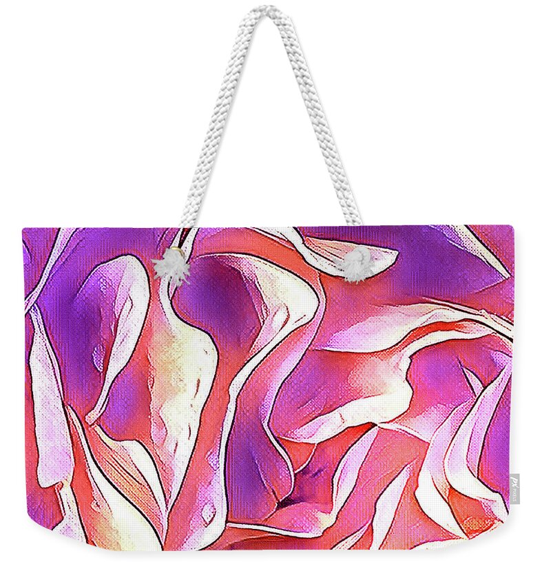  Weekender Tote Bag featuring the mixed media Rose 13 by Toni Somes