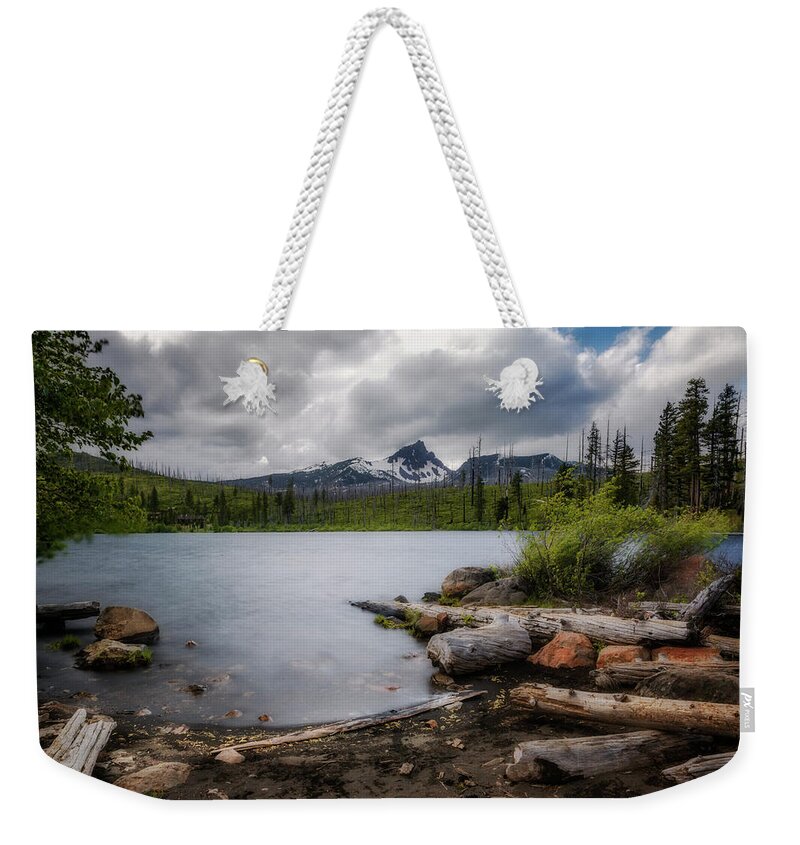 Lake Weekender Tote Bag featuring the photograph Round Lake by Cat Connor