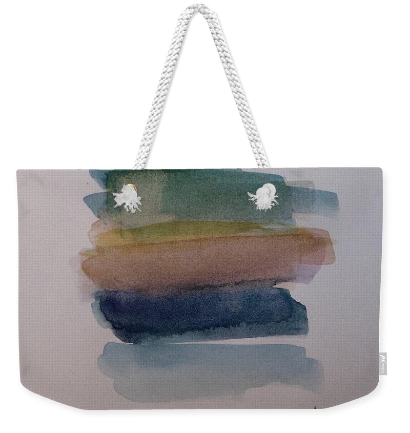 Abstract Weekender Tote Bag featuring the painting Rousing by Vesna Antic