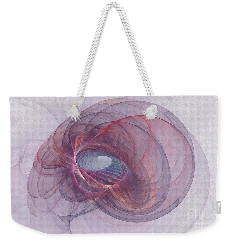 Fractal Abstract Weekender Tote Bag featuring the digital art Rumba Dance by Doug Morgan