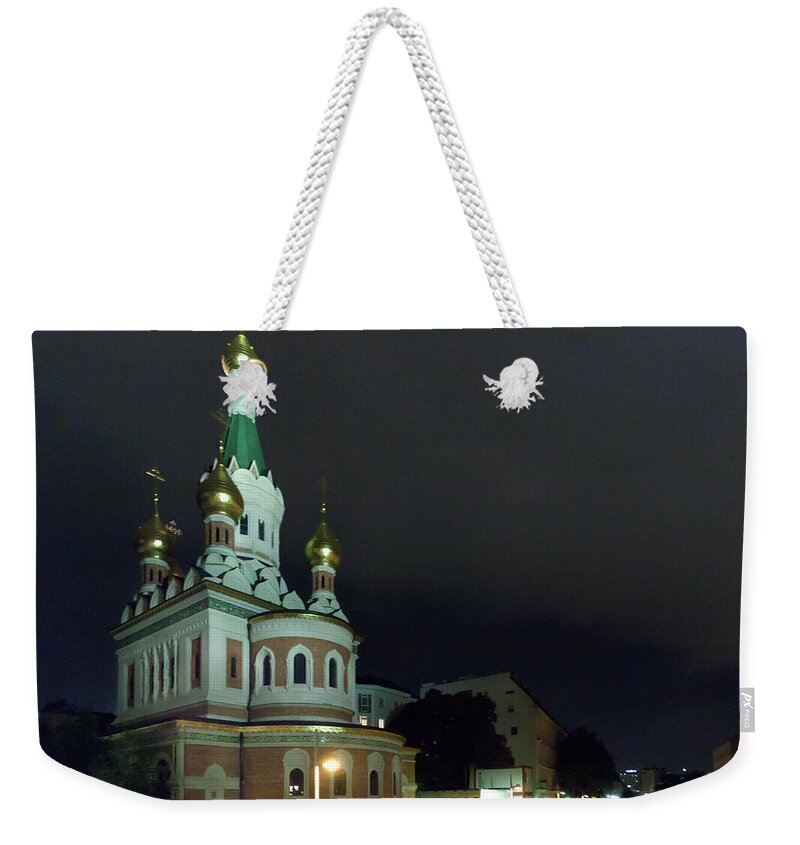 Built Structure Weekender Tote Bag featuring the photograph Russian Orthodox Church by Dave G Kelly