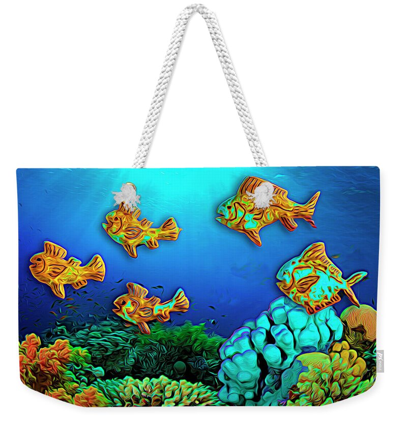 Photography Weekender Tote Bag featuring the photograph Rust Fish by Paul Wear