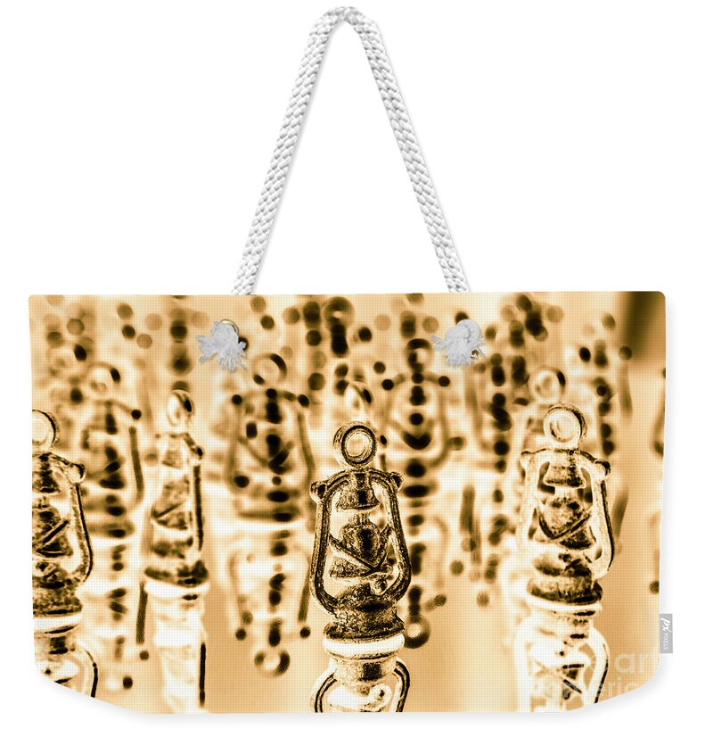Light Weekender Tote Bag featuring the photograph Rustic reflections by Jorgo Photography