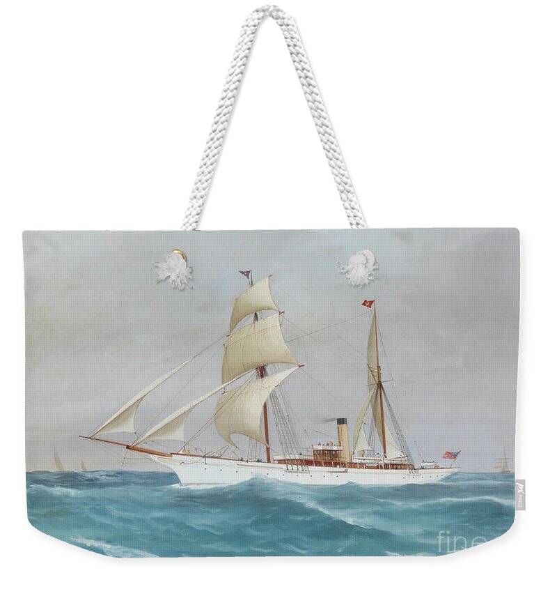 Narada Weekender Tote Bag featuring the painting S Y Narada, 1905 by Antonio de Simone