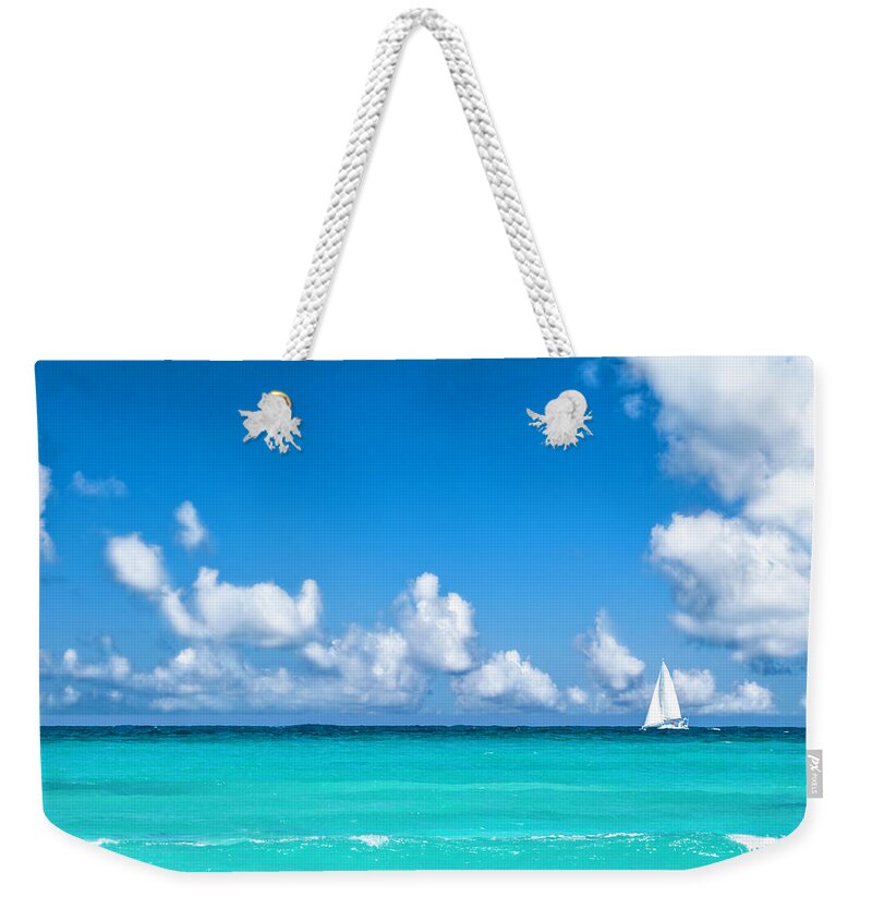Scenics Weekender Tote Bag featuring the photograph Sailing In The Caribbean Sea by Apomares
