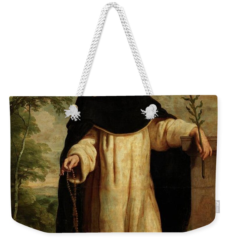 Caspar De Crayer Weekender Tote Bag featuring the painting 'Saint Dominic', ca. 1655, Flemish School, Oil on canvas, 273 cm x 176 cm, P0... by Gaspar de Crayer -1584-1669-