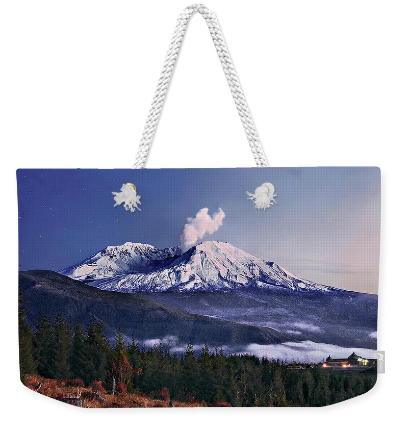 Mountain Weekender Tote Bag featuring the photograph Saint Helens Simmer by John Christopher
