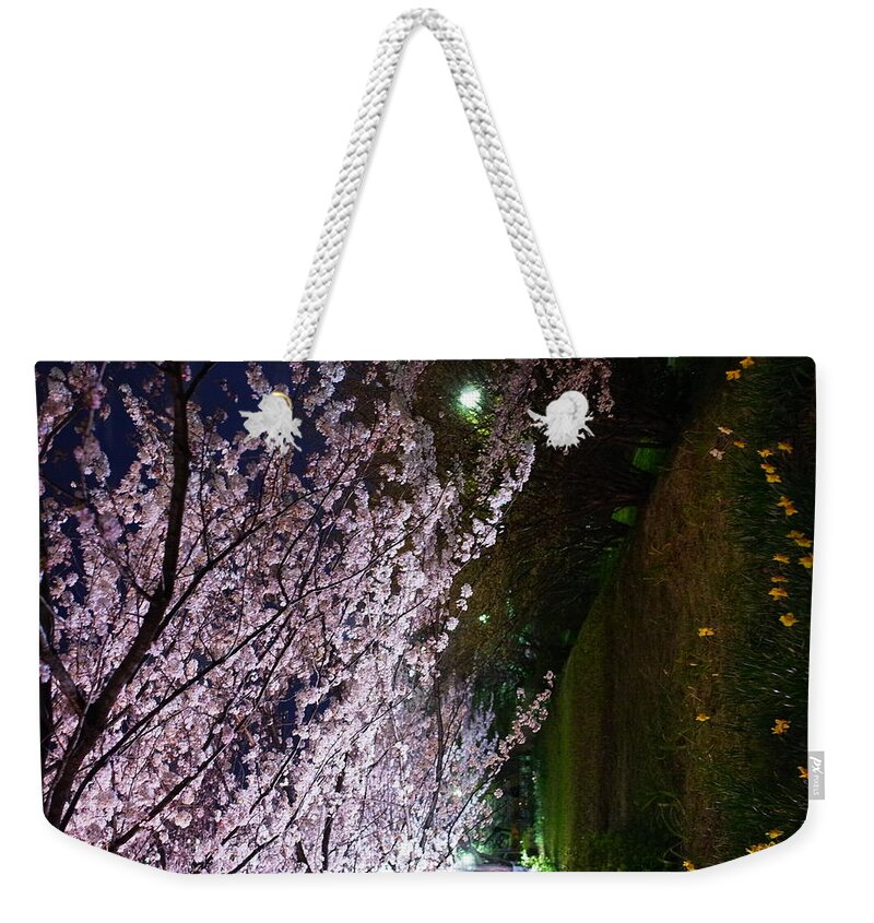 Tranquility Weekender Tote Bag featuring the photograph Sakura Blossom by Hamachi!'s Getty Images Photo
