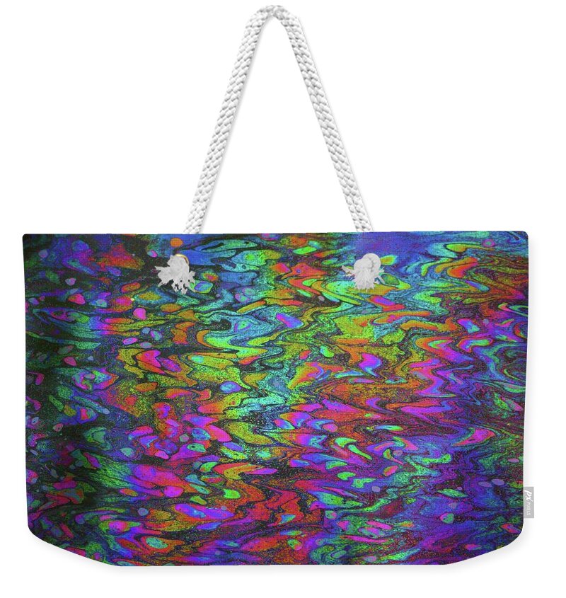 Spectrum Weekender Tote Bag featuring the photograph Salmon Hallucination by Fred Bailey