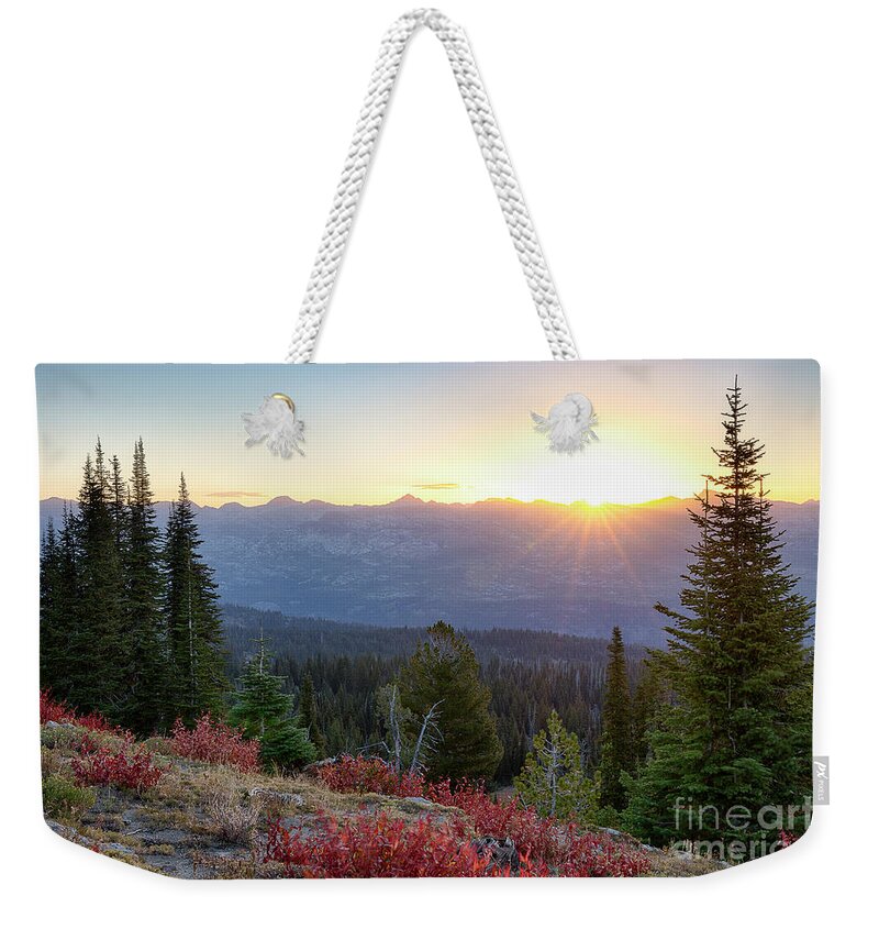 Brundage Mountain Weekender Tote Bag featuring the photograph Salmon River Mountains by Idaho Scenic Images Linda Lantzy