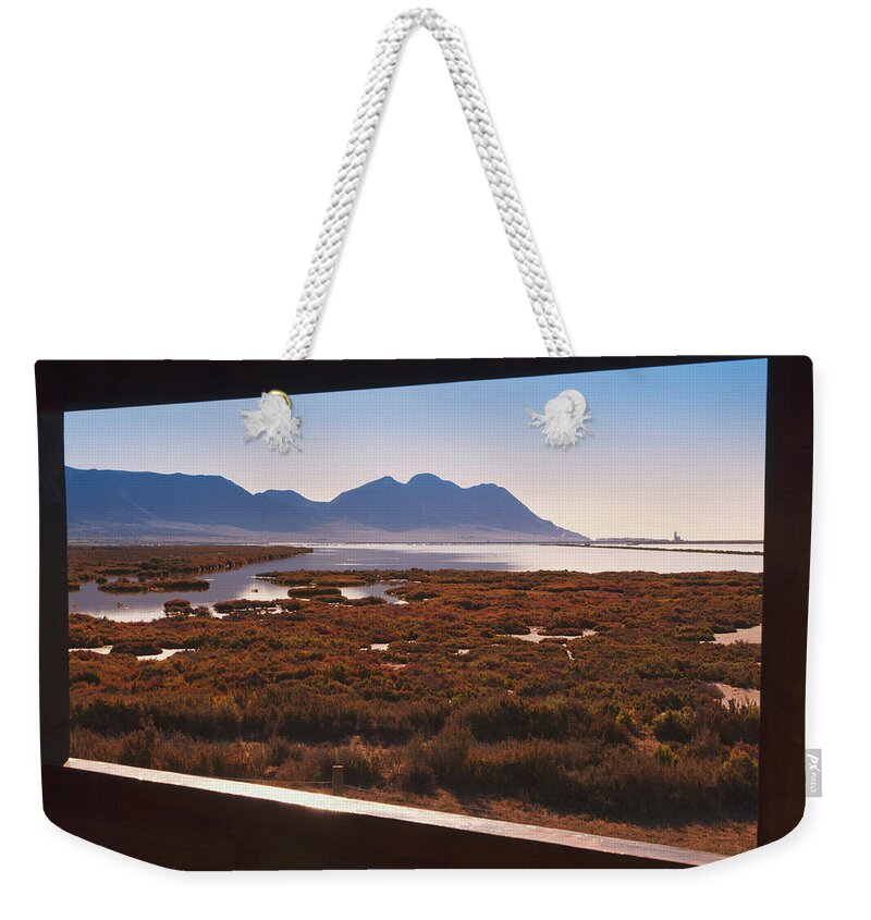 Tranquility Weekender Tote Bag featuring the photograph Saltflats Of The Cabo De Gata Natural by Ken Welsh / Design Pics