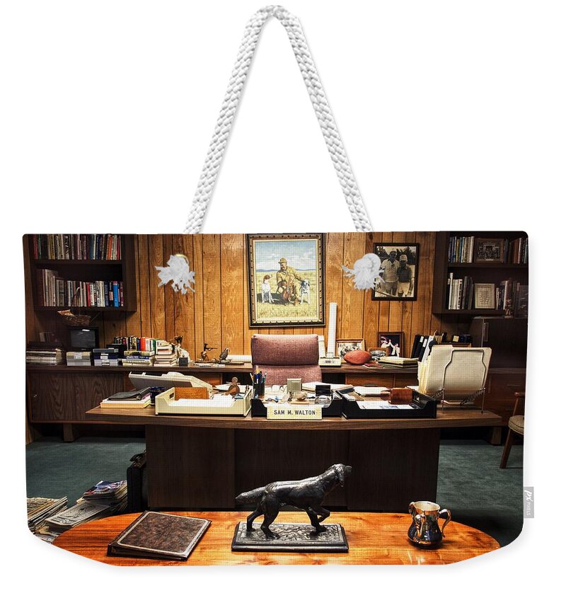 Sam Walton's Office Weekender Tote Bag by Buck Buchanan - Pixels
