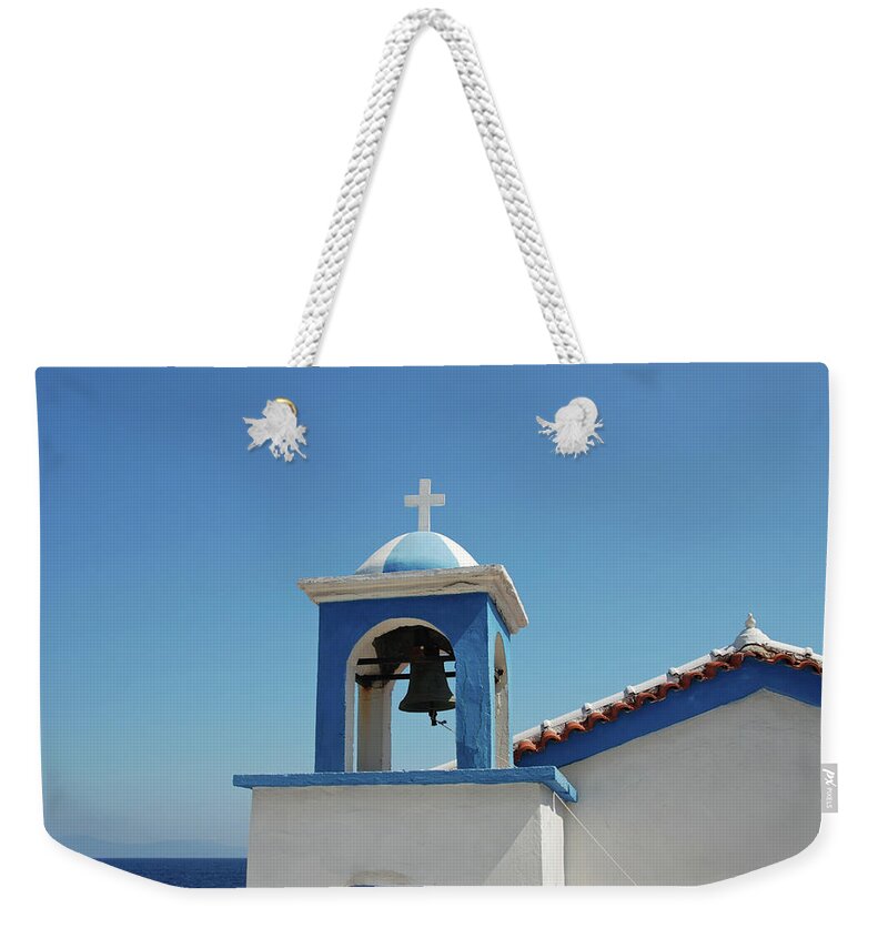 Samos Weekender Tote Bag featuring the photograph Samos View by 49pauly