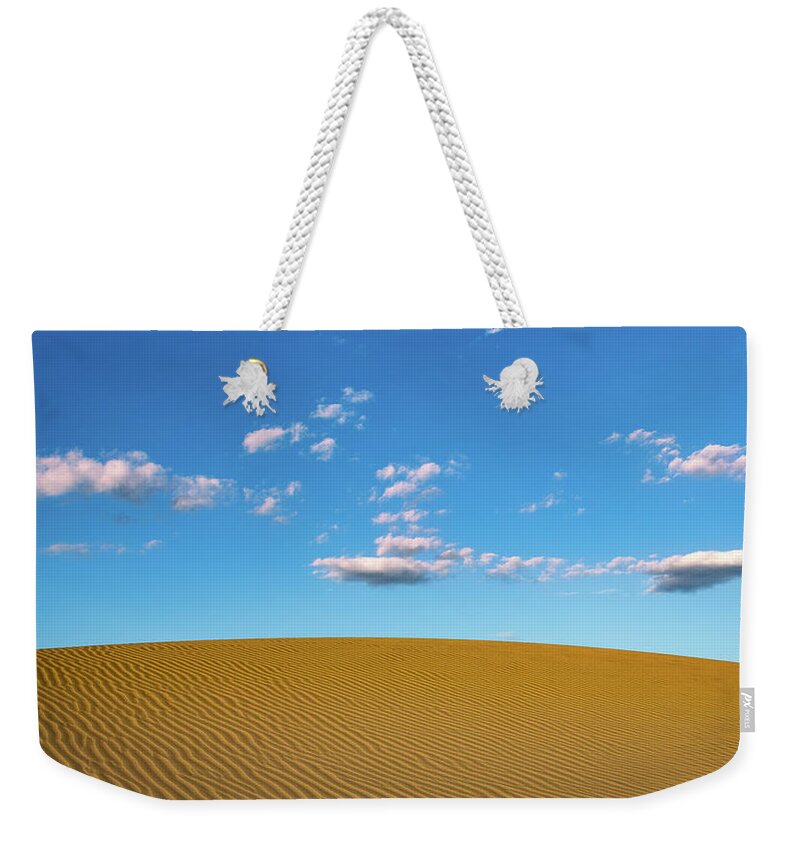 Desert Weekender Tote Bag featuring the photograph Sand And Sky by David Downs