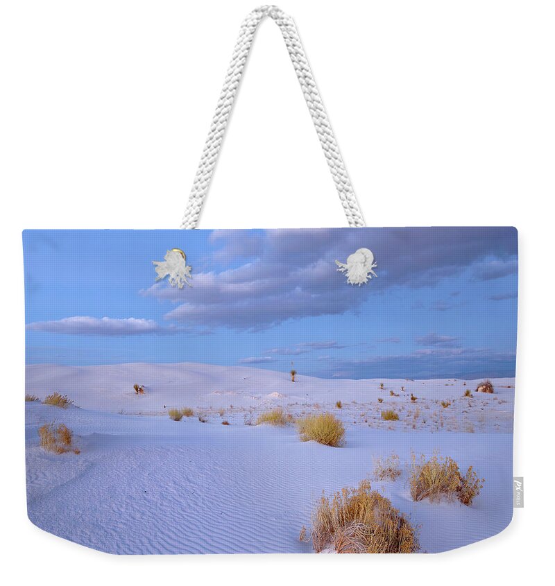00557667 Weekender Tote Bag featuring the photograph Sand Dunes, White Sands Nm, New Mexico by Tim Fitzharris