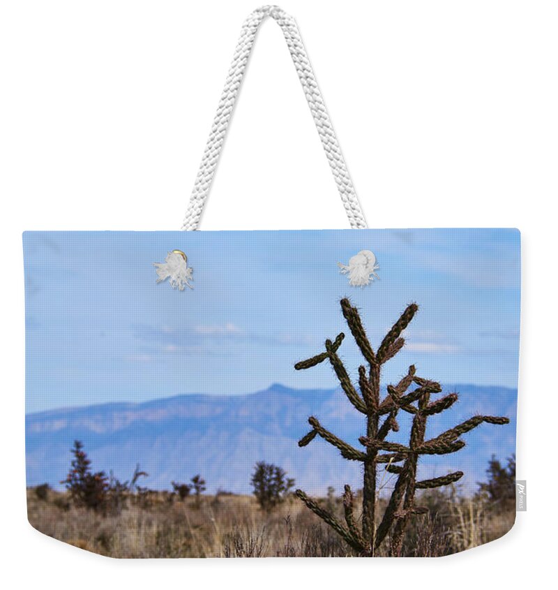 Sandia Mountains Weekender Tote Bag featuring the photograph Sandia Mountains by Robert WK Clark