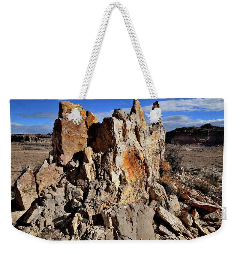 San Rafael Swell Weekender Tote Bag featuring the photograph Sandstone Castle in San Rafael Swell by Ray Mathis
