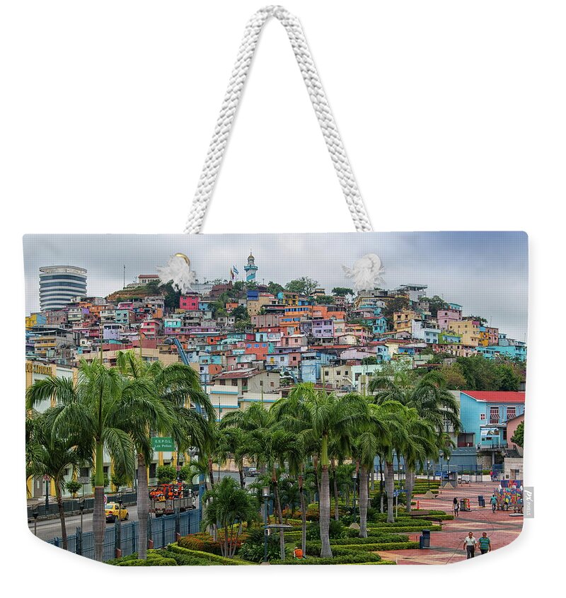 Historical Site Weekender Tote Bag featuring the photograph Santa Ana Hill, Guayquill, Ecuador by Robert McKinstry