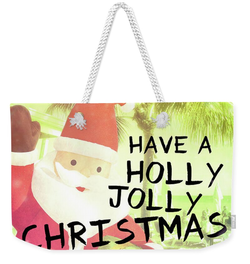 Archipelago Weekender Tote Bag featuring the photograph SANTA ISLAND quote by Jamart Photography