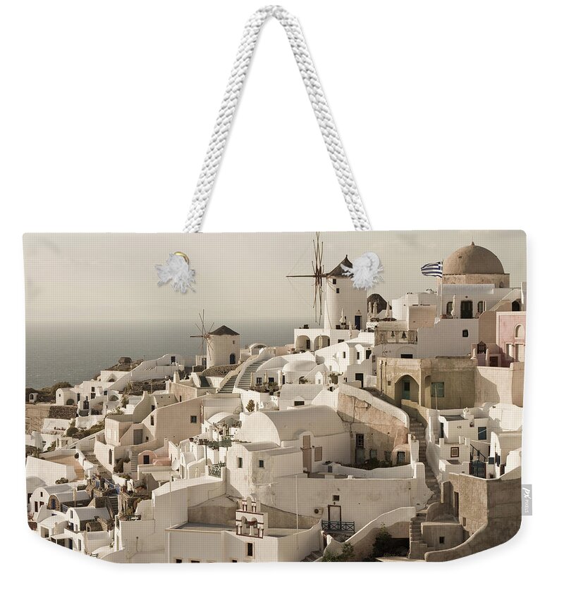 Greek Culture Weekender Tote Bag featuring the photograph Santorini, Greece by Szaffy